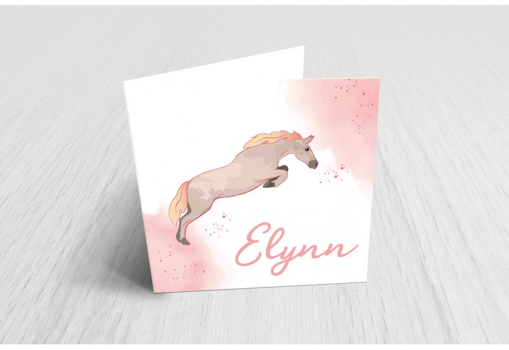 Paard met aquarel Paard met aquarel